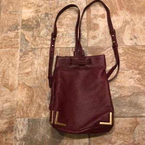 Badgley Mischka Maroon Backpack Purse